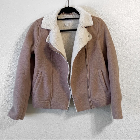 Old Navy Jackets & Blazers - Sherpa Lined Moto Jacket